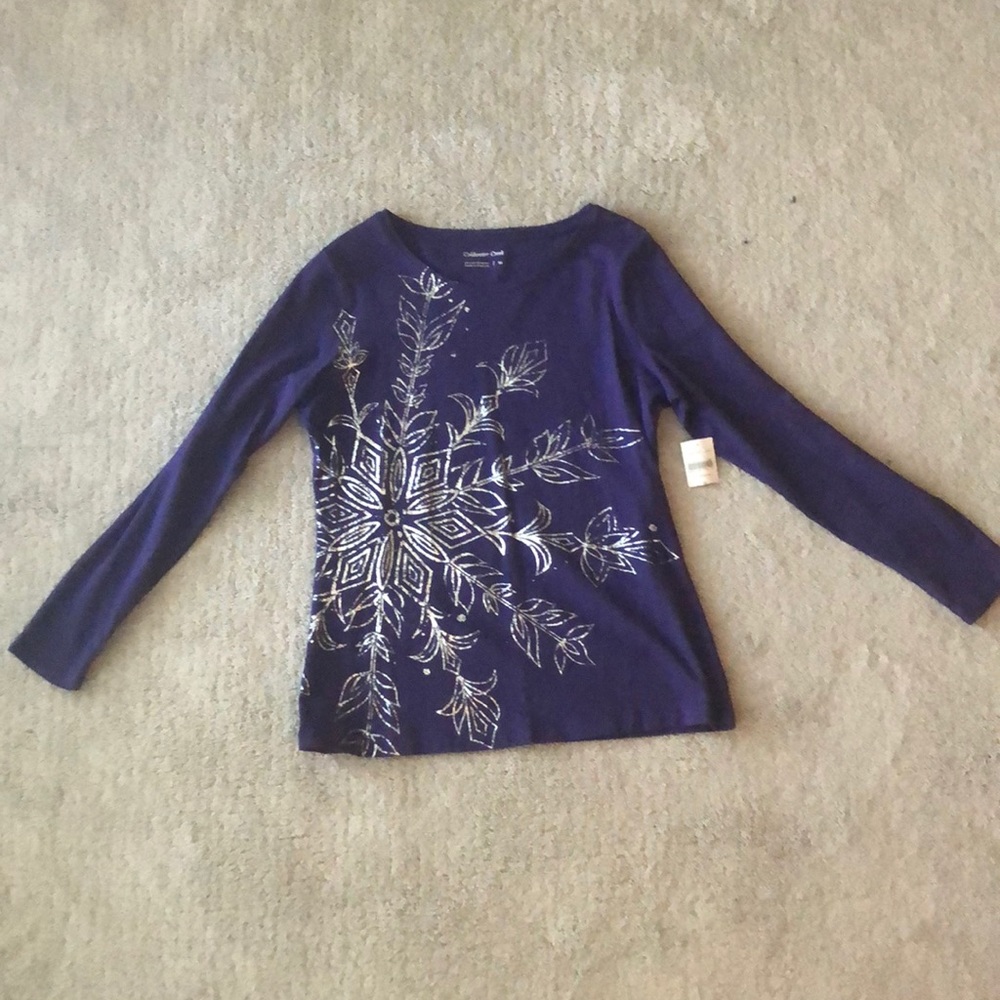 Snowflake Long Sleeve Top